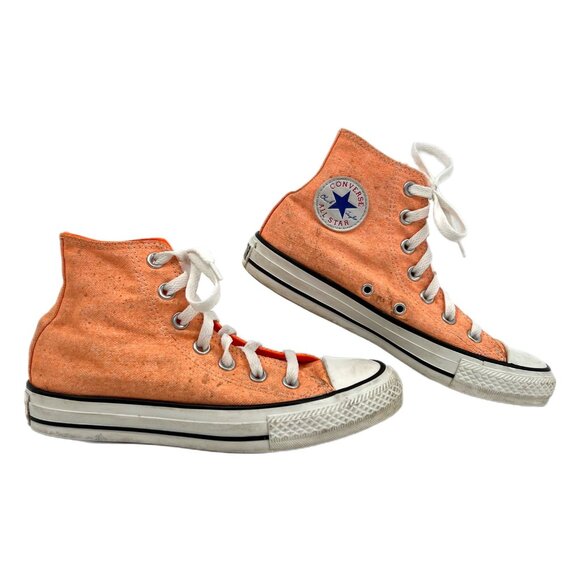Converse Orange High Top Sneakers | Size 6 - Picture 1 of 10